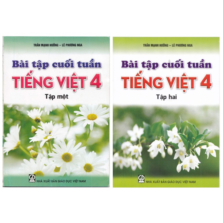 Sách - Combo Bài tập cuối tuần Tiếng việt 4 (tập 1 + 2)