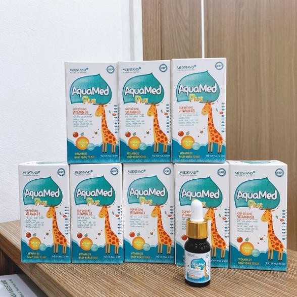 AQUAMED PLUS – Giúp bổ sung vitamin D3 cho trẻ, hỗ trợ phát triển xương răng, hạn chế còi xương (10ml)
