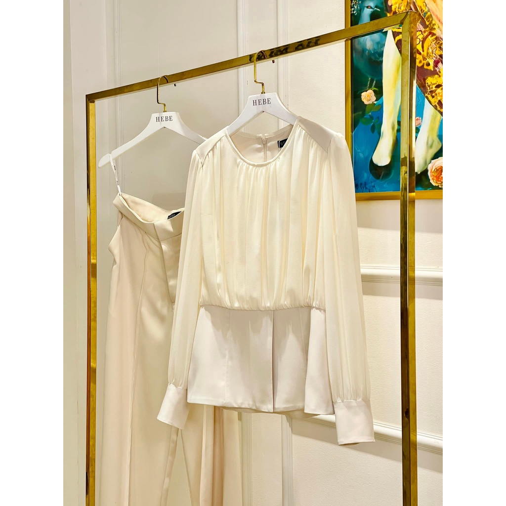 Sét đồ công sở áo sơ mi, quần xuông_HebeDesign_thời trang công sở.