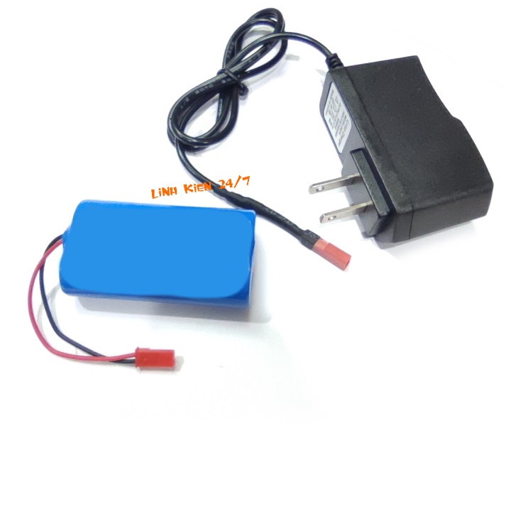 Pin Sạc Lithium 18650 3.7V-4.2V 6000mah jack JST