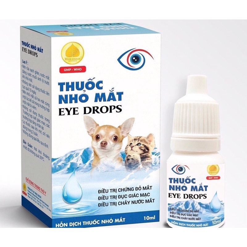 Thuốc nhỏ mắt/ nhỏ tai Eye Drops/ Ear Drops cho chó mèo