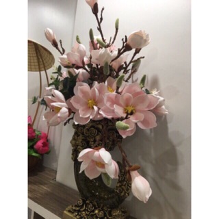 Hoa lụa hoa giả - Cành hoa mộc lan