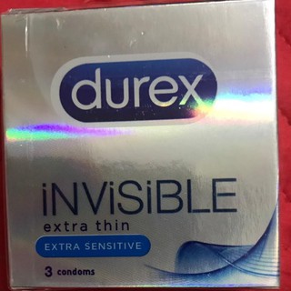 Bao Cao Su Durex Invisible Extra Thin hộp 3 bao