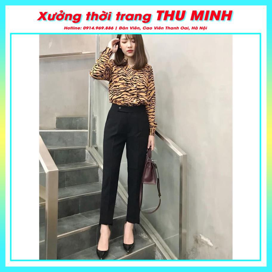 [GIÁ XƯỞNG] Quần baggy, quần tây nữ BIG SIZE. Quần gấu lệch vải tuyết mưa đẹp | BigBuy360 - bigbuy360.vn