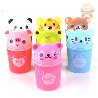 Thùng rác nhựa mini thùng rác để bàn thùng rác hình thú (mẫu ngẫu nhiên) 