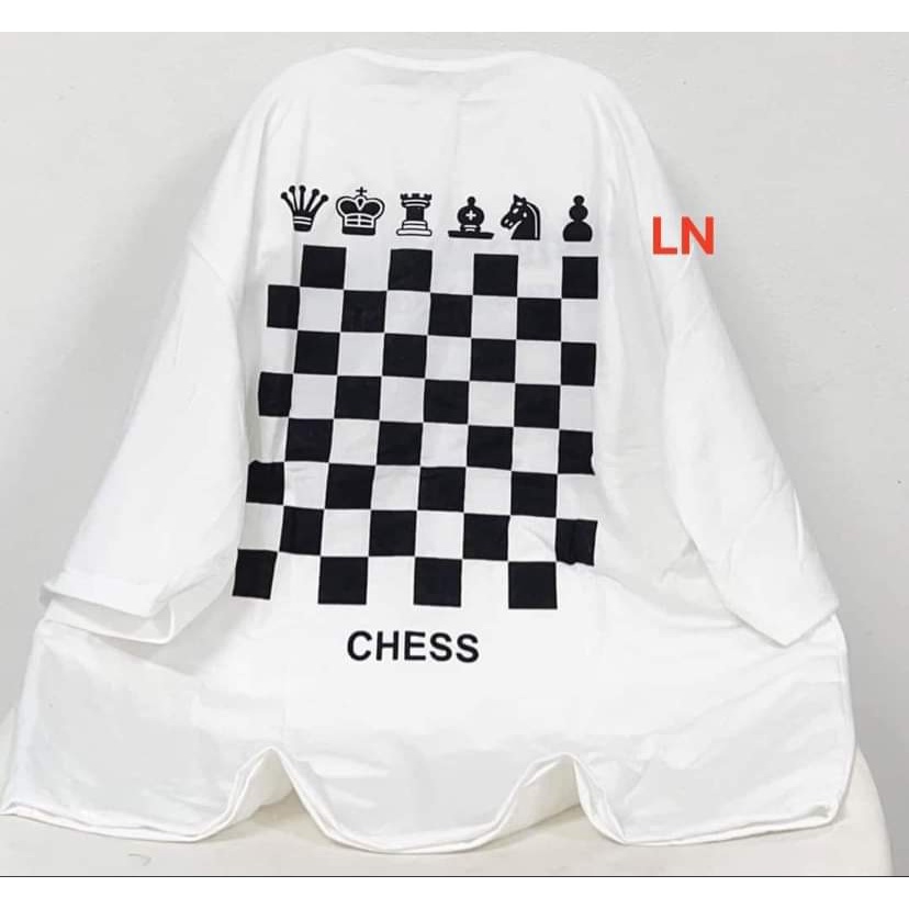 Áo thun CHESS bàn cờ unisex - Áo Phông cộc tay chất cotton  in hình họa tiết cá tính, nổi bật