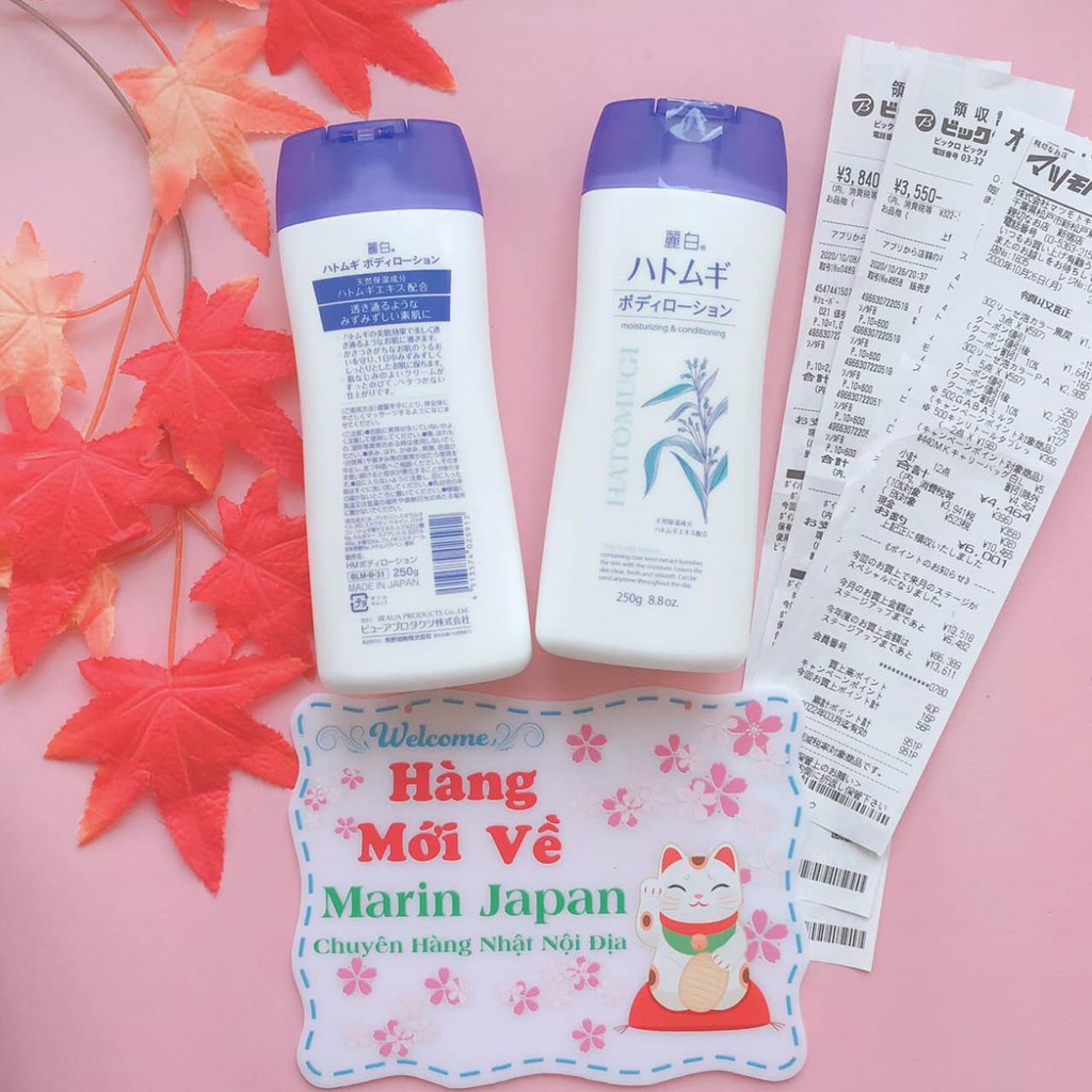 (SALE 160K) Lotion dưỡng thể Hatomugi ý dĩ Nhật Bản 200ml