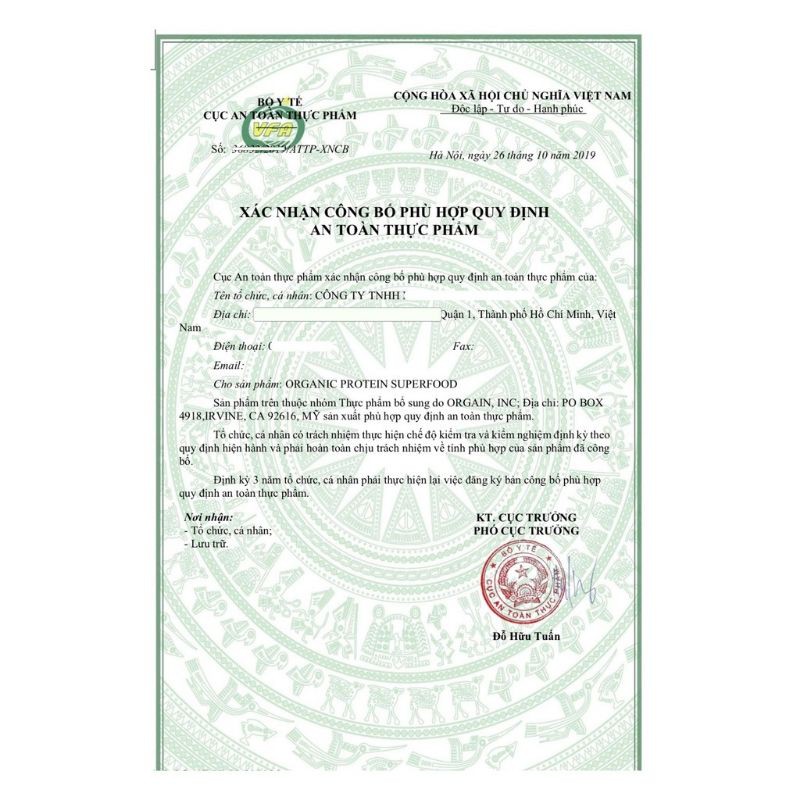 Bột Đạm Thực Vật Hữu cơ của Mỹ ORGAIN Organic Protein & Superfoods