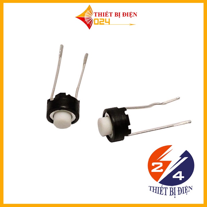 Nút Nhấn 2 Chân - Trắng