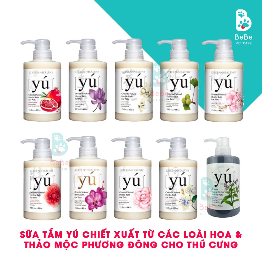 Sữa Tắm Yú Chiết Xuất Từ Các Loài Hoa &amp; Thảo Mộc Phương Đông Chăm Sóc Da Lông Cho Thú Cưng