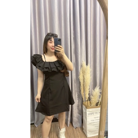 Đầm Bigsize Trễ Vai (Bigsize 55kg Đến 100kg (M/L/XL/XXL)