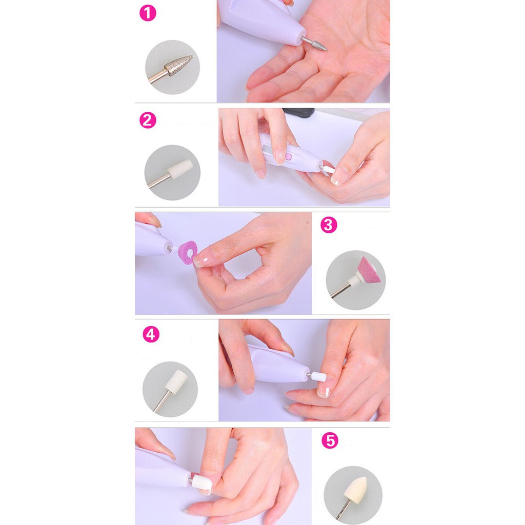 Bộ bút mài móng nhiều đầu