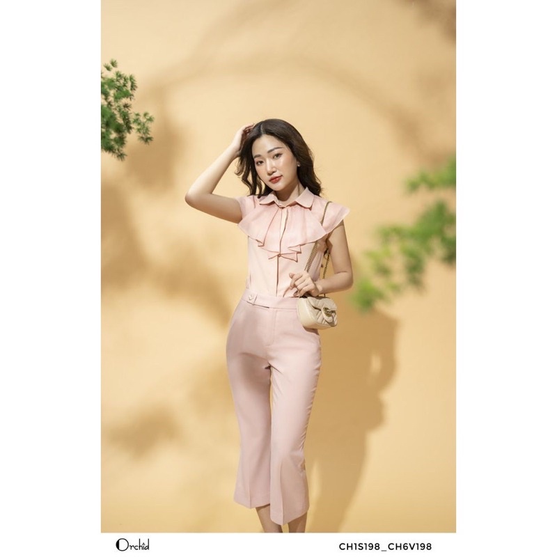 Pass áo sơ mi lụa Orchid size S