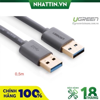 Cáp usb 3.0 hai đầu đực dài 0,5m chính hãng ugreen 10369 cao cấp