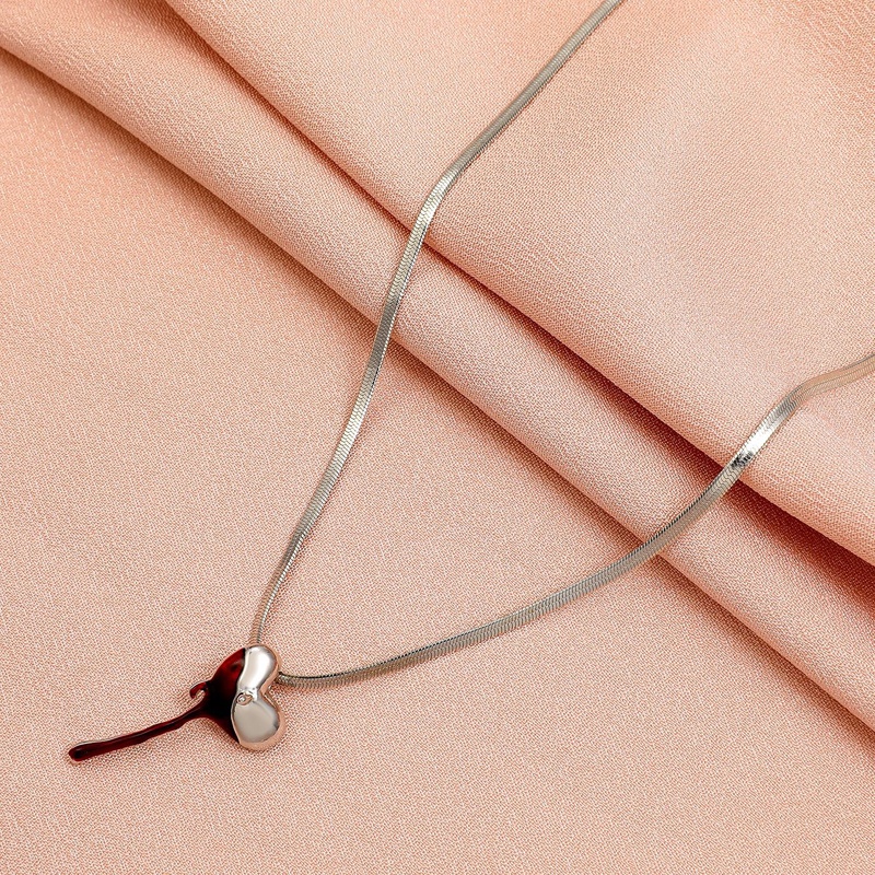 Dây chuyền mặt trái tim mũi tên kiểu cổ điển thời trang