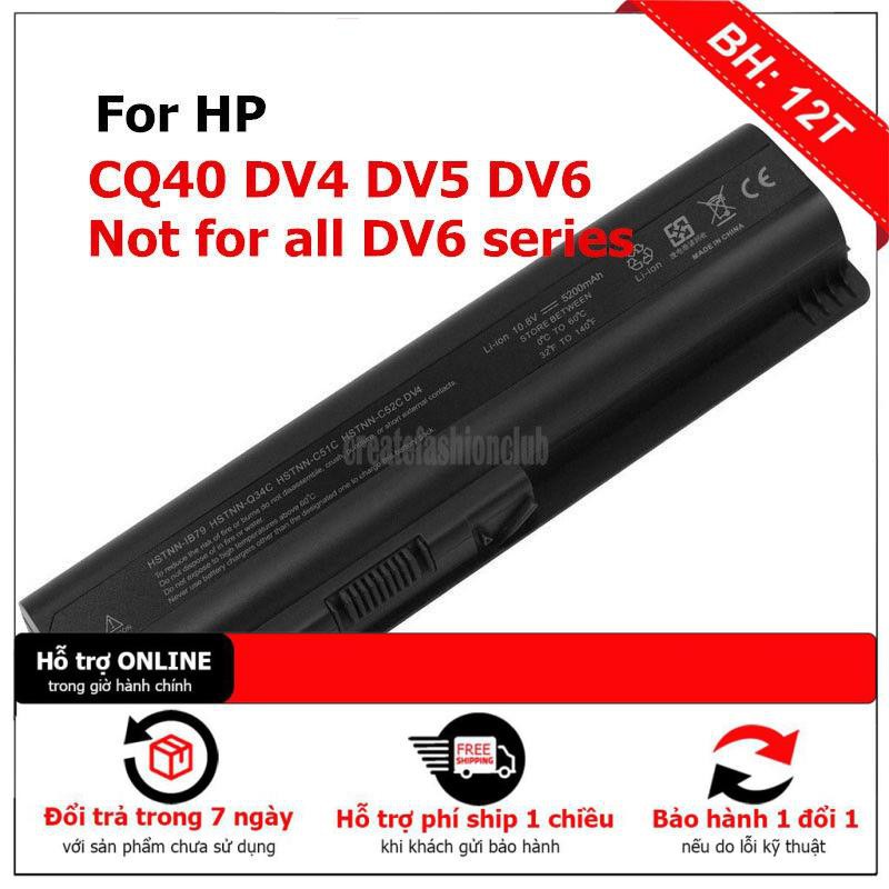 Pin laptop HP CQ40, CQ41, CQ45, CQ50, CQ60, CQ61, CQ71, HDX X18, HDX16, HDX16t, G50, G60, G61