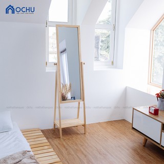 GƯƠNG KỆ ĐỨNG KHUNG GỖ HÀN QUỐC - MIRROR SHELF - TN