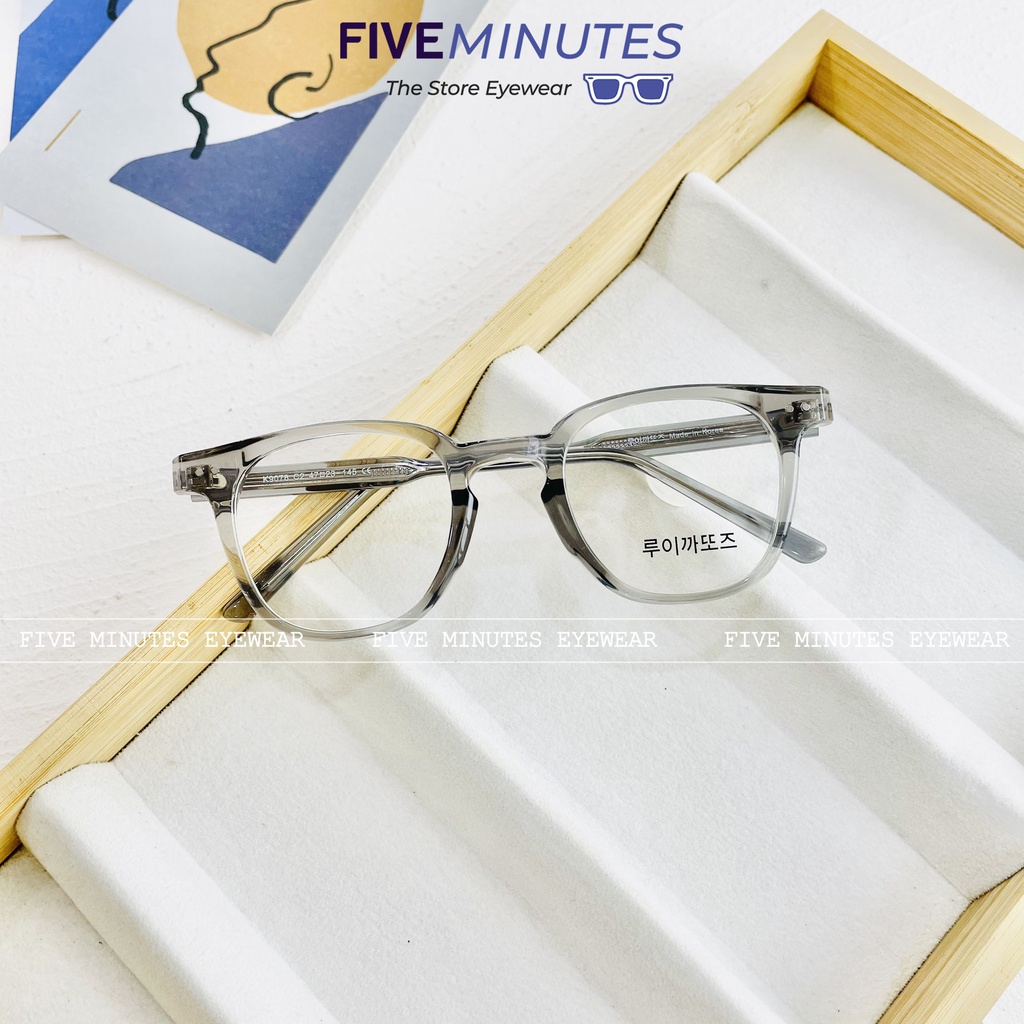 Gọng kính nam nữ, nhựa Acetate lõi kim loại chắc chắn 9078 Siêu hot - Kính Mắt Five Minutes