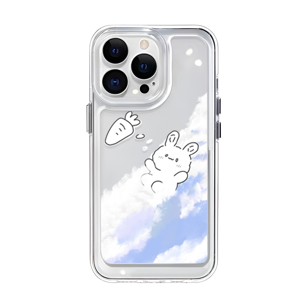 Ốp Điện Thoại Trong Suốt Hình Thỏ Cho iphone 14 Pro Max Plus 13 11 12 7Plus X XR XS Max 7 8 SE 2020