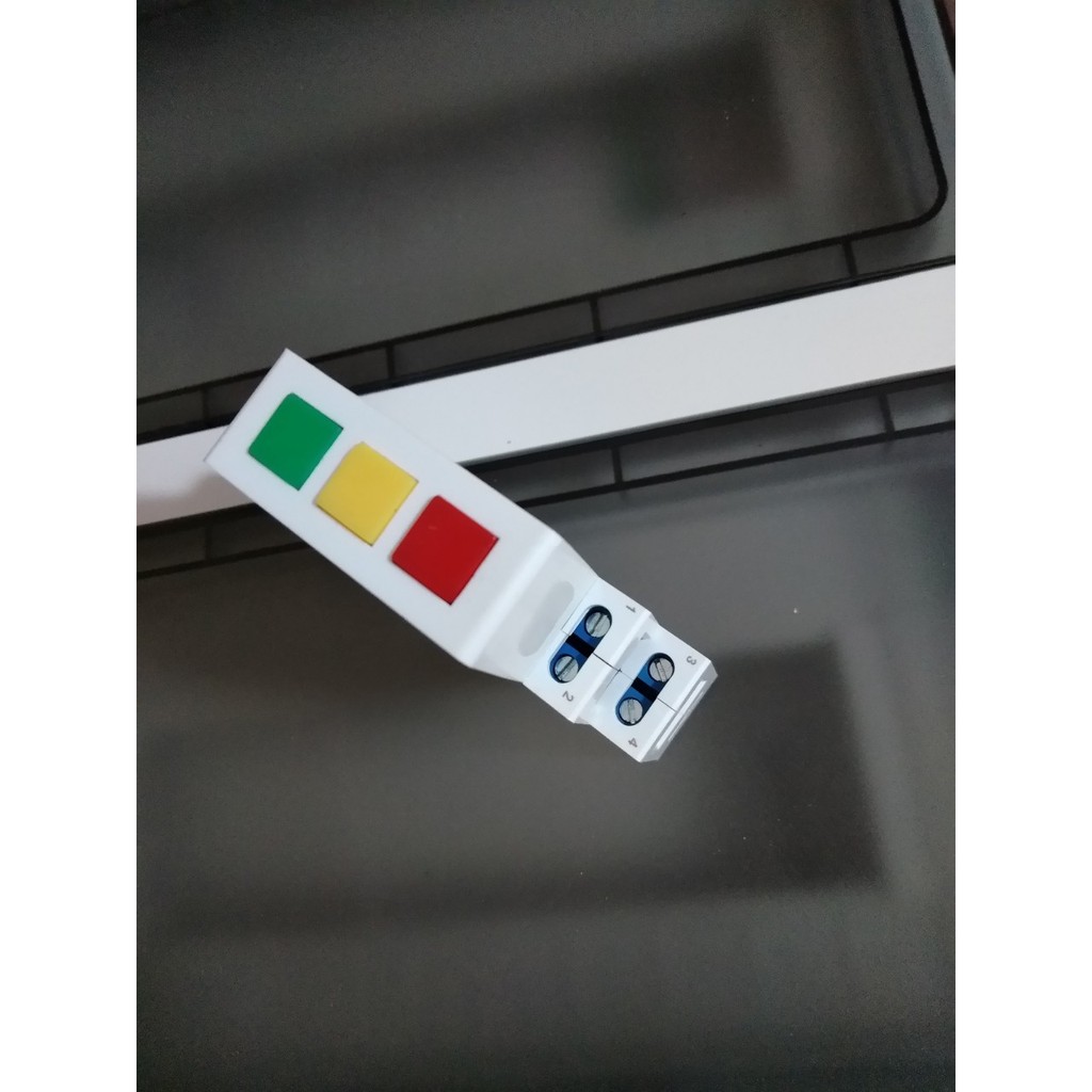 Đèn báo 3 pha 1 pha  đỏ vàng xanh   EKSL3 _R Y G_230