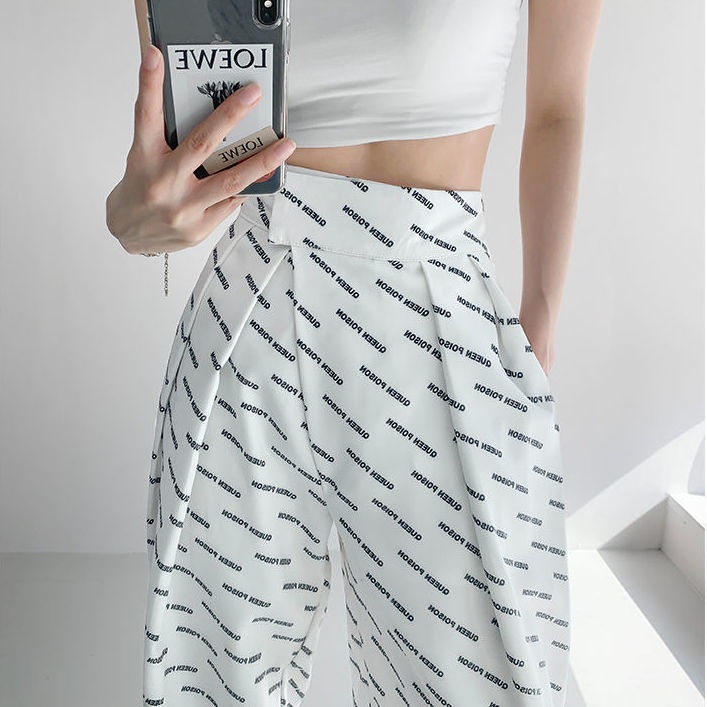 Quần dài ống rộng lưng cao thời trang sành điệu cho nữ