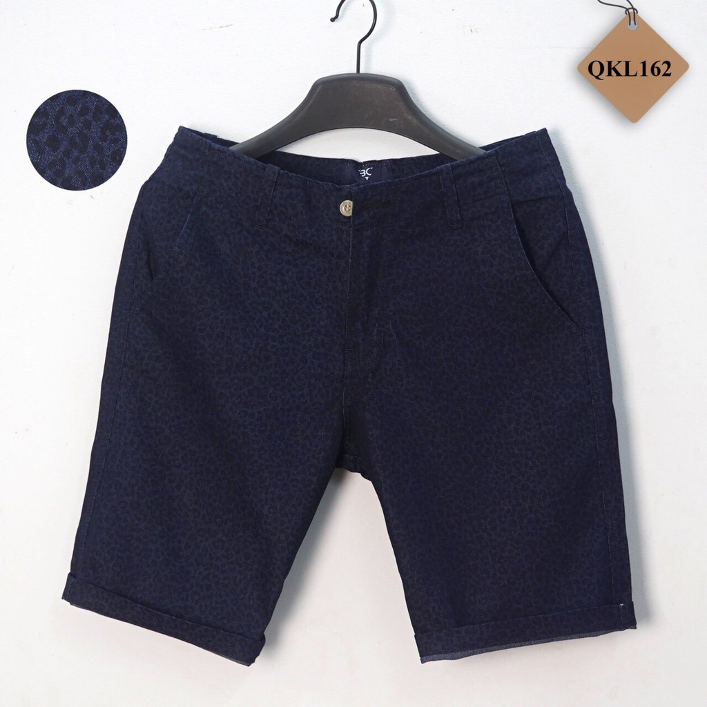Quần Short Kaki Nam Họa Tiết Có Co Giản, Phong Cách Thời Trang Hot