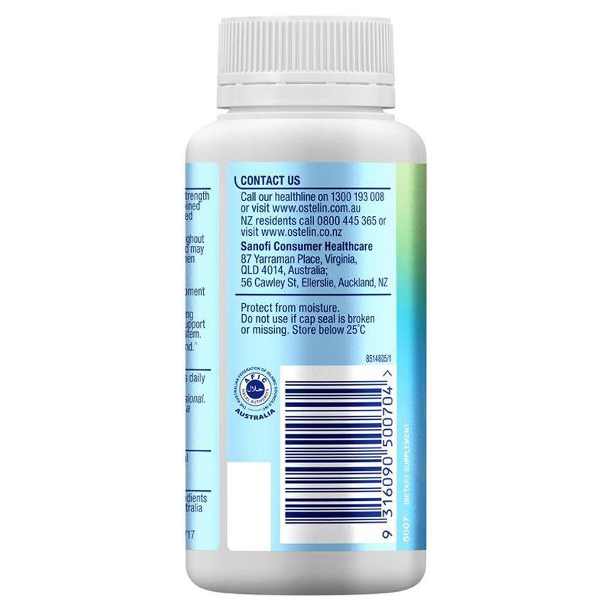 Viên uống bổ sung Canxi & Vitamin D3 Ostelin Calcium & Vitamin D3 60 Chewable Tablets | Thế Giới Skin Care