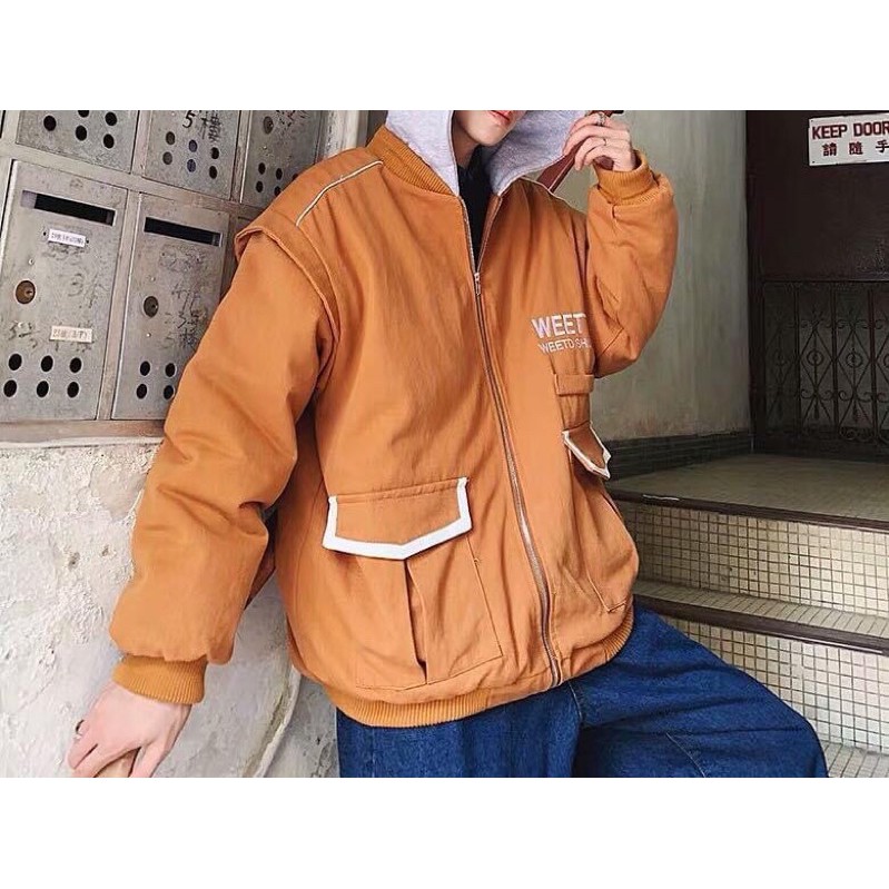 ÁO KHOÁC KAKI TRẦN BÔNG 3 LỚP SIÊU DÀY CỰC ẤM CAM ĐẤT HOTTREND | BigBuy360 - bigbuy360.vn