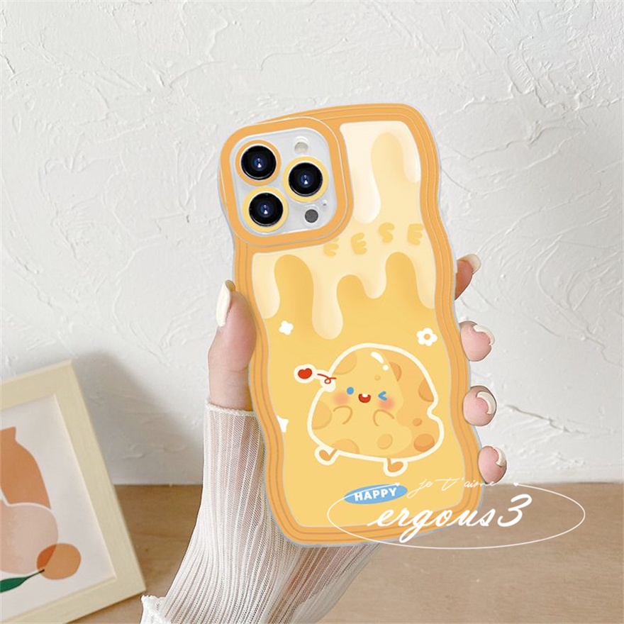 Ốp Điện Thoại Mềm In Hình Gấu Phô Mai Cho iPhone 14 13 12 11 Pro Max SE2020 X XR Xs Max 7 8 Plus