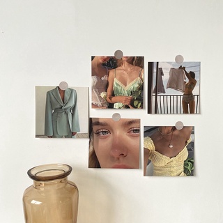 Set 5 Tấm Thẻ Giấy Dán Tường Trang Trí Phong Cách Retro