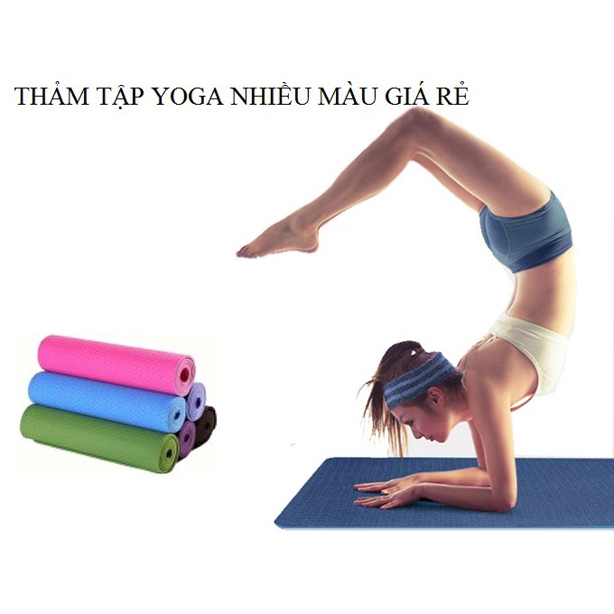 Thảm tập yoga tặng kèm túi giá rẻ