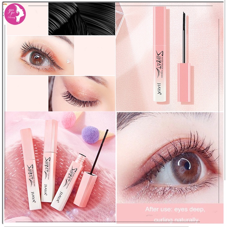 A194 - Bền mascara sẵn sàng kéo dài không thấm nước dày đầu chải đầu không bị nhòe mascara mồ hôi phổ biến học sinh trang điểm làm đẹp