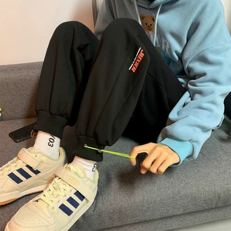 Quần Jogger Nỉ Unisex Gấu Dài
