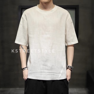 Áo nam đũi basic dễ phối đồ , chất cực mát AD03 kstreet style