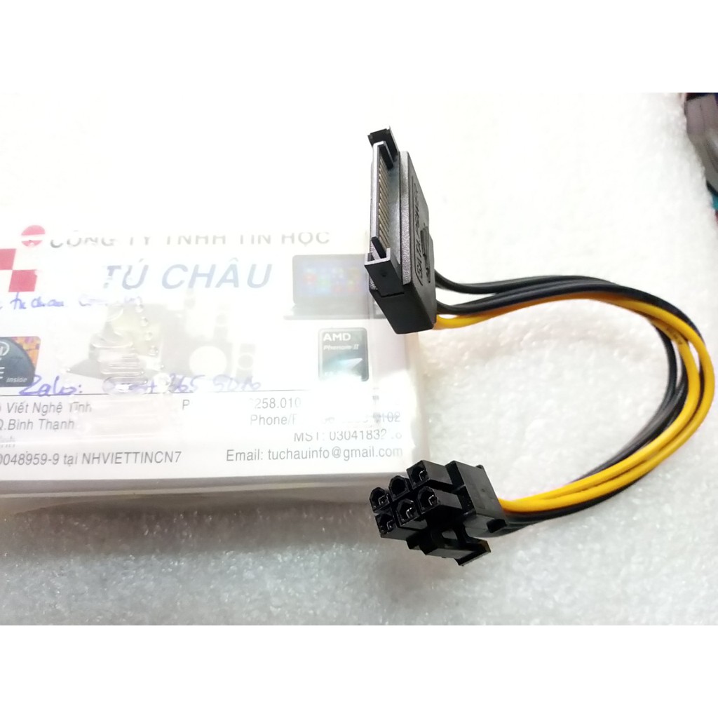 Cáp nguồn chuyển từ SATA ra 6 Pin dành VGA - Card màn hình | BigBuy360 - bigbuy360.vn