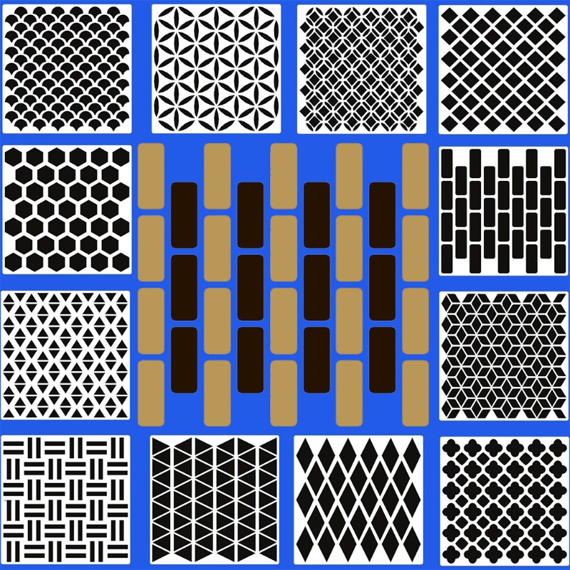 Bộ 12 Khuôn Họa Tiết Mandala Dùng Trang Trí DIY