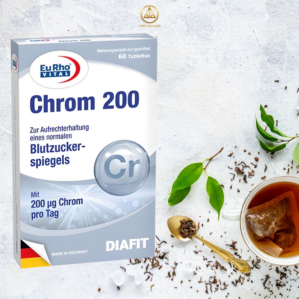 Viên uống hỗ trợ cho người bệnh tiểu đường Chrom 200 Eurho Vital hộp 30 viên  | Shopee Việt Nam