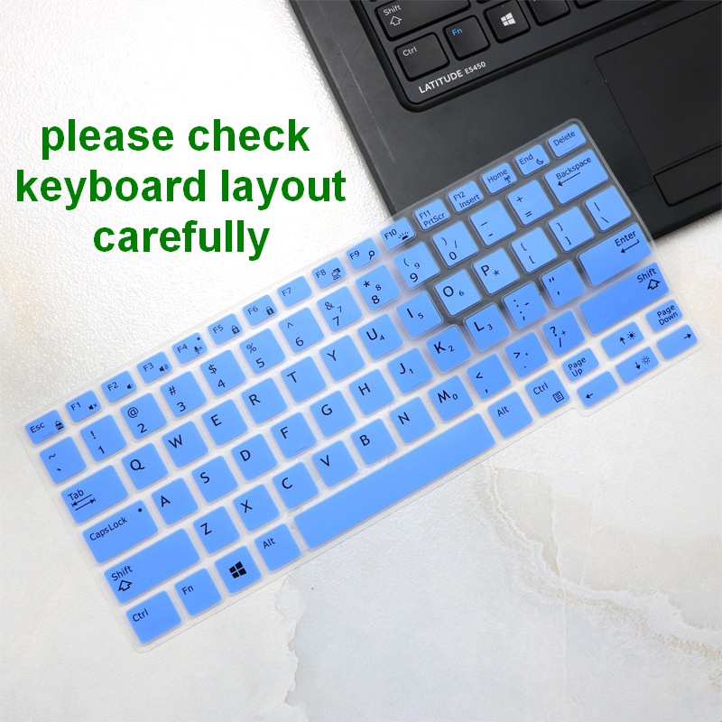 Miếng Dán Bảo Vệ Bàn Phím Bằng Silicon Mềm Cho Dell Latitude E7270 E7250 E5250