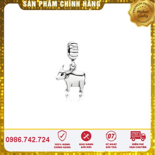 Charm bạc Pan chuẩn bạc S925 ALE Cao Cấp - Charm Bạc S925 ALE thích hợp để mix cho vòng bạc Pan - Mã sản phẩm DJJ214