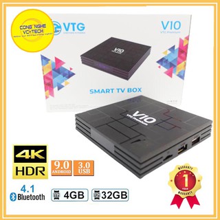 Đầu Smart TV Box V10 Premium RAM 4G ☑ Hỗ trợ Bluetooth ☑ Chương trình Bản Quyền VTVcab ON, Kho Phim ,Giải Trí Khổng Lồ