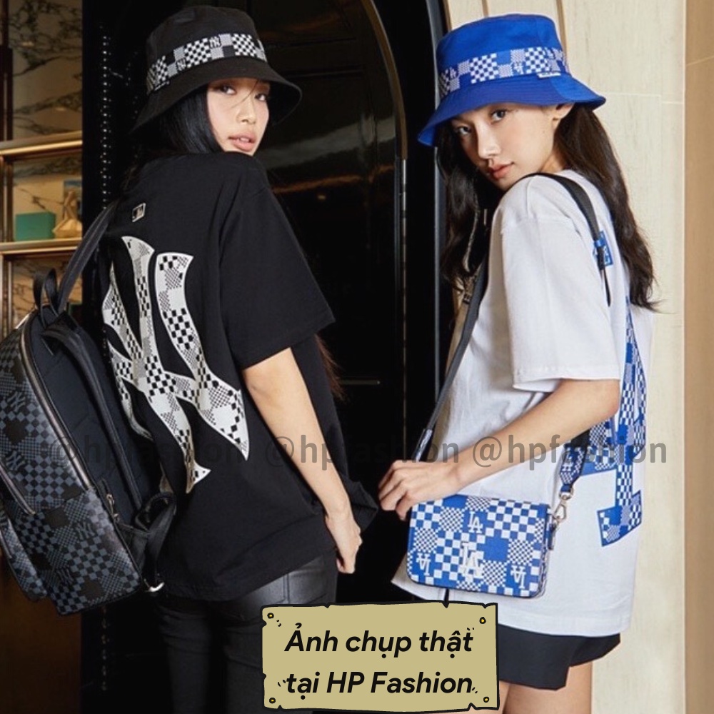 Mũ bucket vành cụp ❤️ Nón tai bèo thêu LA Full Tem Mác chất kaki cao cấp form unisex nam nữ N82 - Happy Style