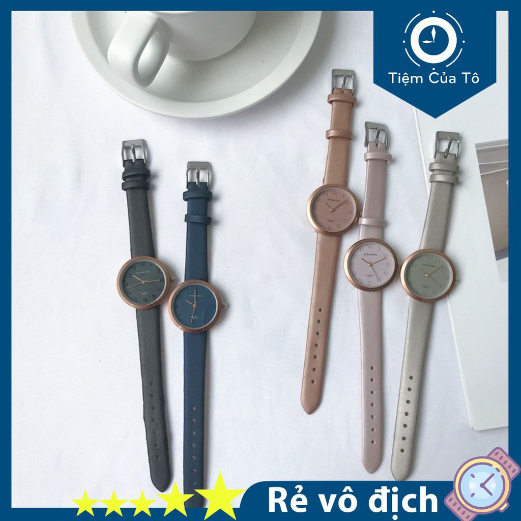 Đồng hồ nữ mặt tròn nhỏ Joie, Đồng hồ nữ đẹp giá rẻ thời trang văn phòng