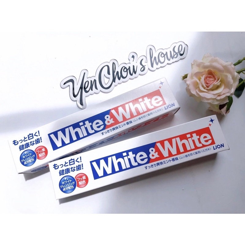 Kem đánh răng WHITE & WHITE Lion 150g