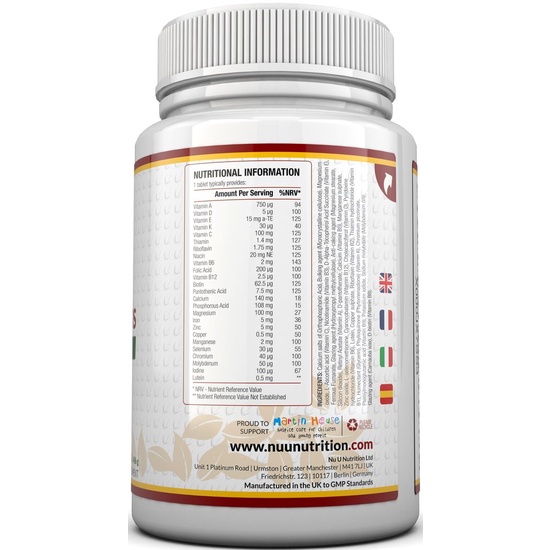 VIÊN UỐNG HỖ TRỢ SỨC KHOẺ NUU NUTRITION MULTI VITAMIN 365 VIÊN