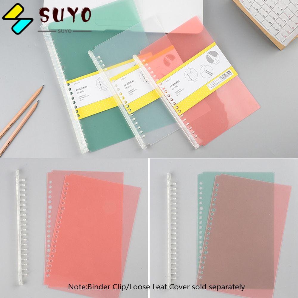 Bìa đựng hồ sơ trong suốt A5 / B5 dập lỗ 20 / 26 tiện lợi cho văn phòng