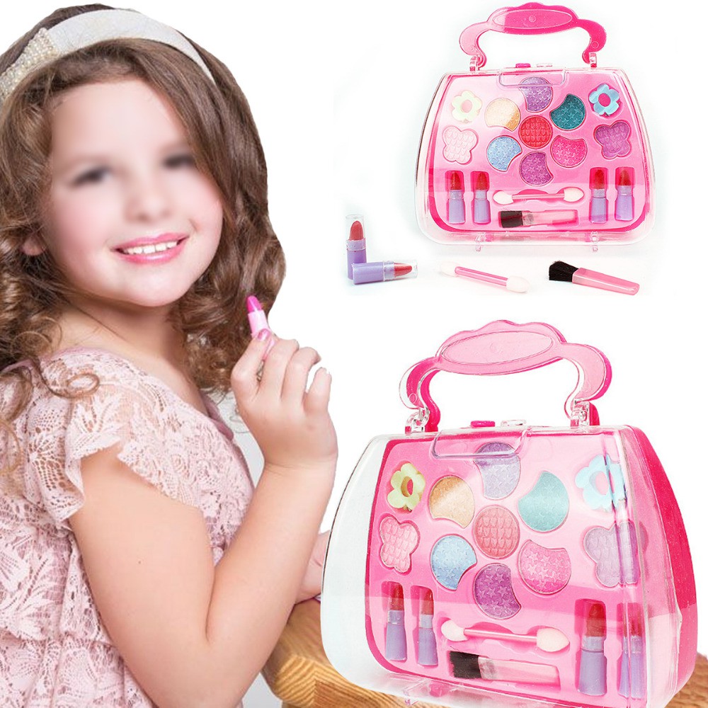 Bộ hộp mỹ phẩm trang điểm mô phỏng đồ chơi cho bé gái