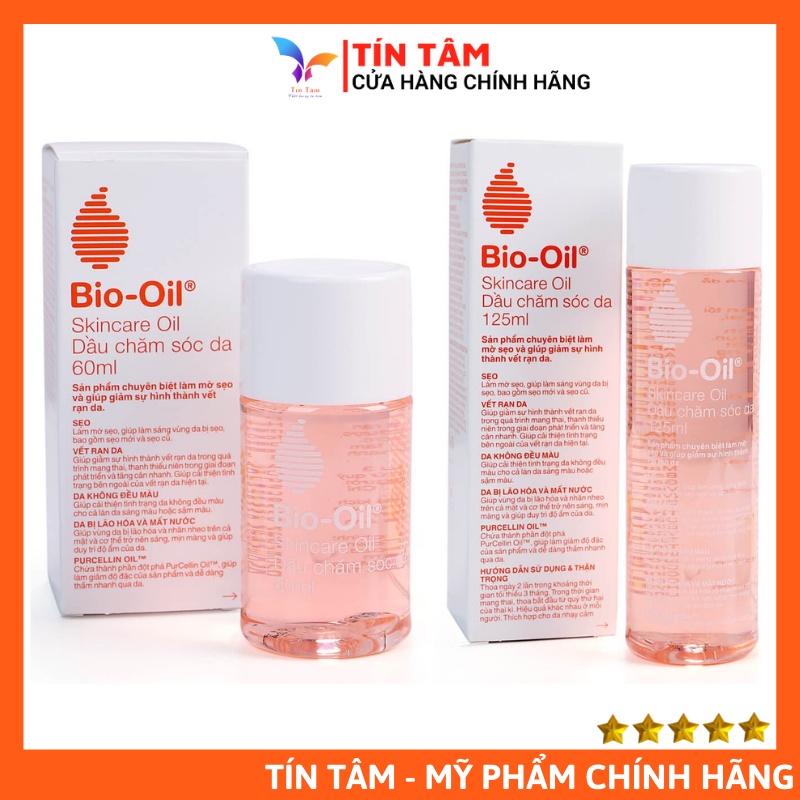 [Có Bill] Tinh Dầu Bio-Oil 60ml/125ml Úc - Mờ Sẹo, Giảm Rạn Da Khi Mang Thai Hiệu Quả