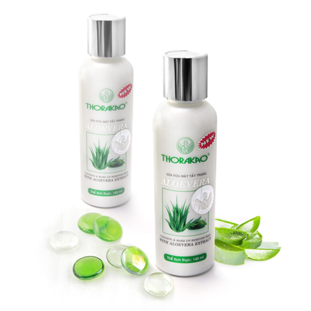 Sữa rửa mặt tẩy trang Thorakao Aloe Vera 140g - San Beauty