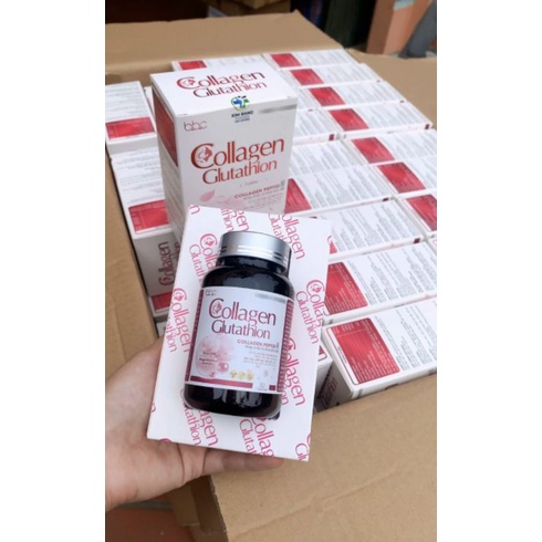 BBC COLLAGEN GLUTATHION trắng da mờ nám tăng nội tiết tố, combo3 hộp