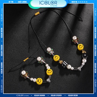 Dây chuyền mặt cười hiphop theo Phong Cách Hàn Quốc [full box]